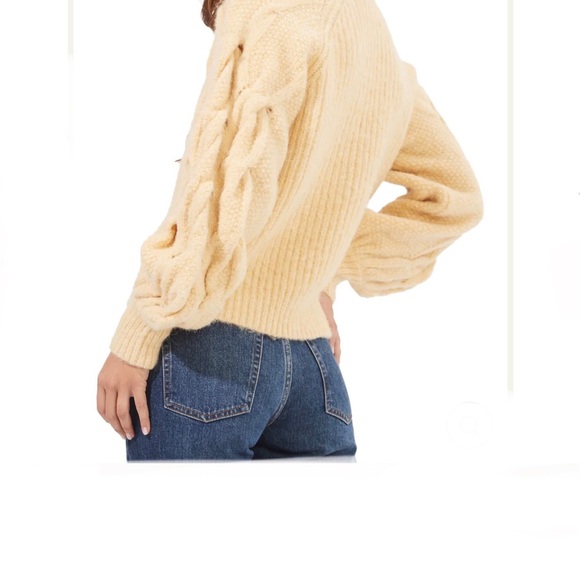 ASTR The Label Lizette Cable Knit Yellow Sweater - Picture 10 of 13
